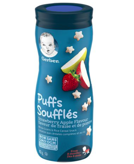 Gerber Strawberry Apple Puffs - 42g