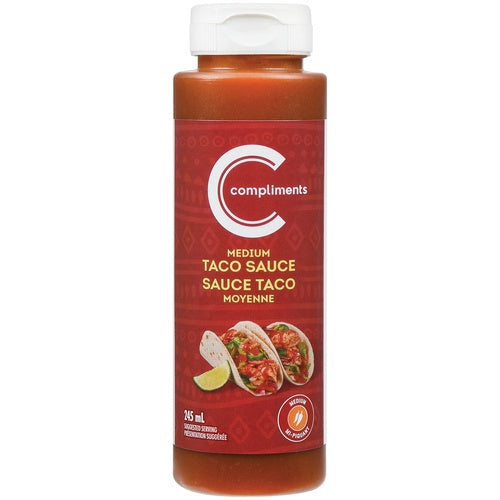 Compliments Medium Taco Sauce - 245ml