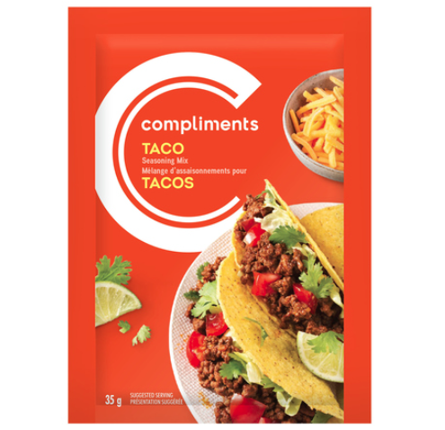 Compliments Taco Seasoning Mix - 35g