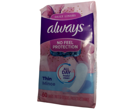 Always Thin Daily Liners - 72pk