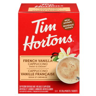 Tim Hortons French Vanilla Cappaccino Sachets 8pk