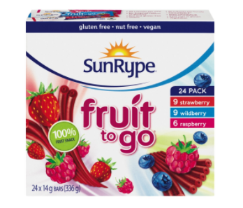 SunRype Fruit To Go Bars - 336g