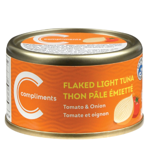 Compliments Tomato & Onion Flaked Light Tuna - 85g