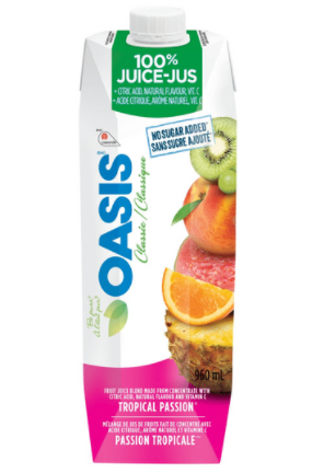 Oasis Tropical Passion Juice - 960ml + $0.10 Dep