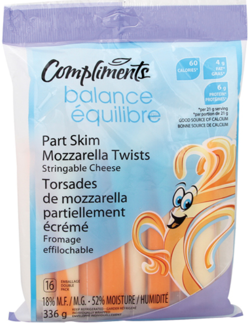 Compliments Mozza Twist Cheese Strings - 168g