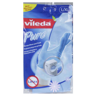 Vileda Sensitive Latex Gloves 1 Pair - L/XL