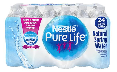 Nestle Spring Water x24 500ml bottles + $2.40 Dep