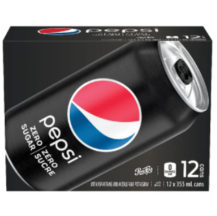 Pepsi Zero 12 x 355ml + $1.20 Dep